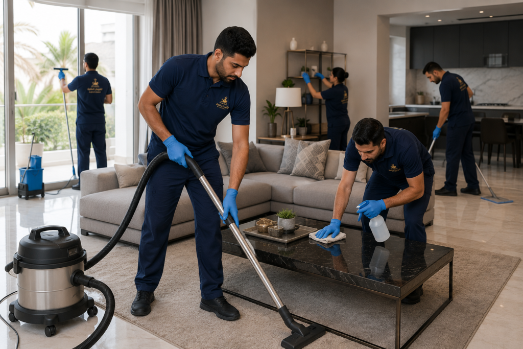 تنظيف المنازل ضمن خدمات الفرسان الملكية بالدمام